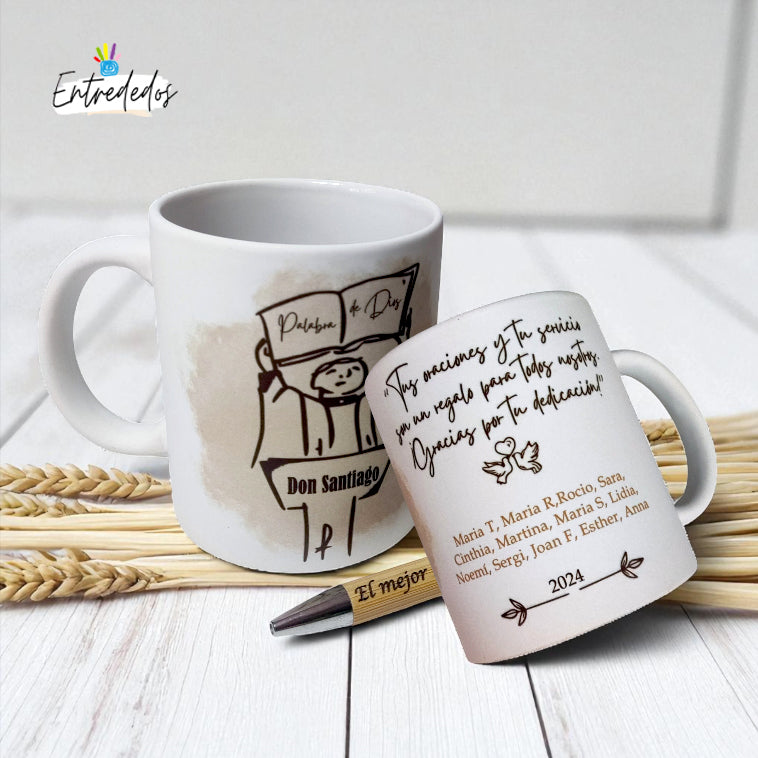 taza personalizada con nombre – regalo original Entrededos