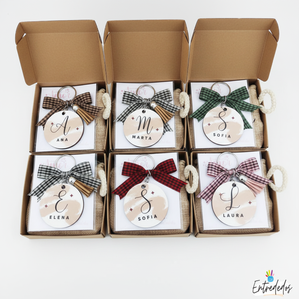 Monedero y Llavero Personalizado para Mujer