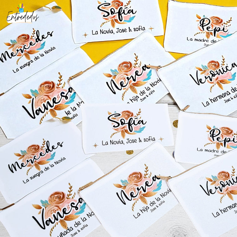 Neceser personalizado para mujer con nombre impreso