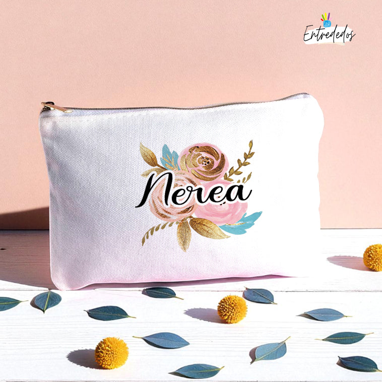 Neceser personalizado para mujer con nombre impreso