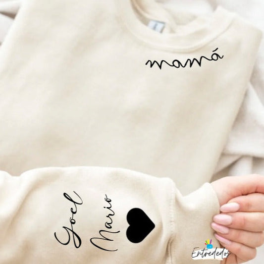 Sudadera para mujer personalizada con nombre