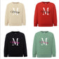 Sudadera inicial personalizada para regalo