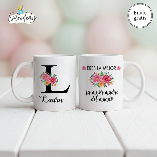 Taza personalizada "eres la mejor madre del mundo"