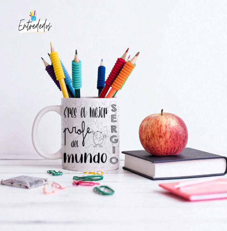 taza personalizada con nombre – regalo original Entrededos