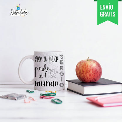 taza personalizada con nombre – regalo original Entrededos