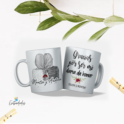 taza personalizada con nombre – regalo original Entrededos