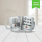 Taza damas de honor "TRENZAS"