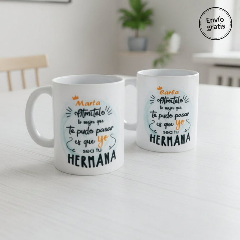 taza personalizada con nombre – regalo original Entrededos