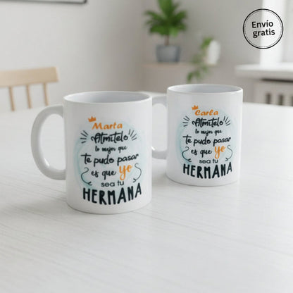taza personalizada con nombre – regalo original Entrededos