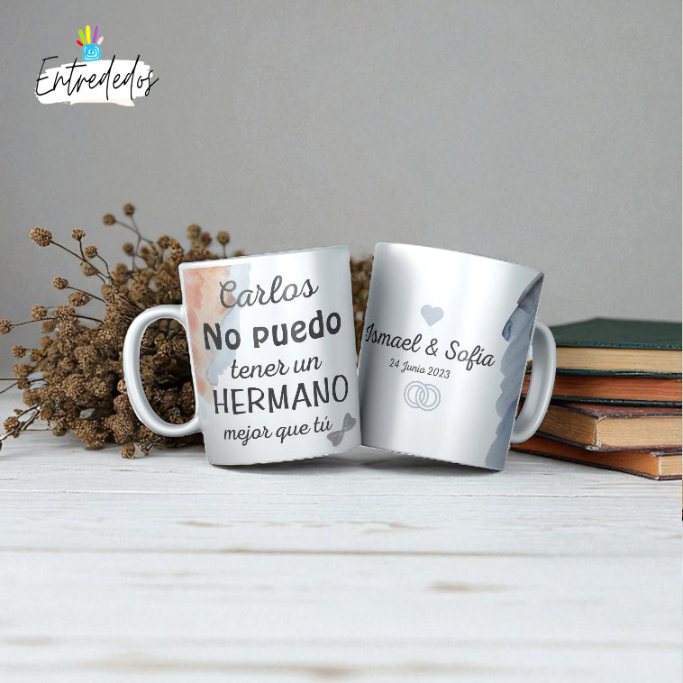 taza personalizada con nombre – regalo original Entrededos