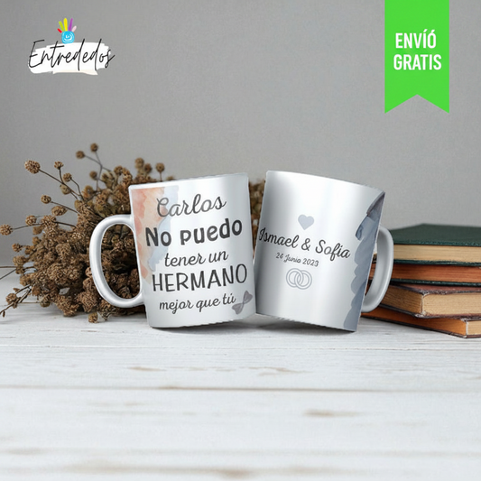 Taza Personalizada para Hermanos – Un Detalle Lleno de Amor y Sonrisas