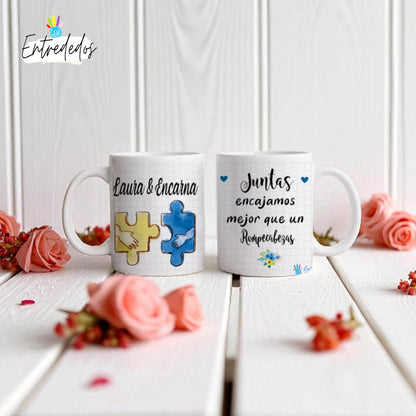 taza personalizada con nombre – regalo original Entrededos
