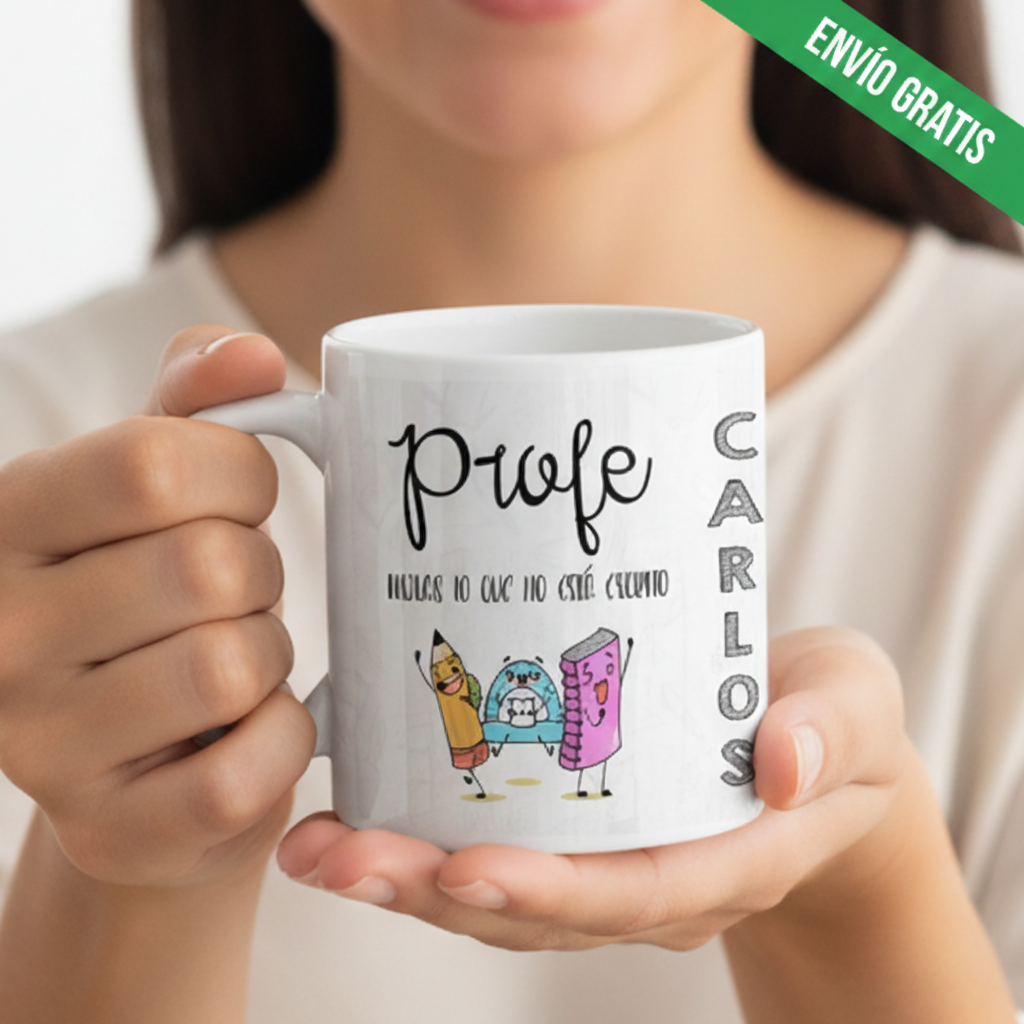 Taza regalo para profesores personalizada