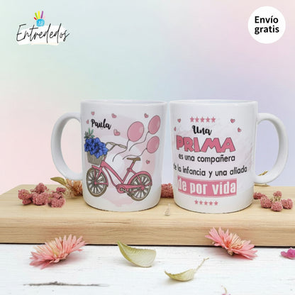 taza personalizada con nombre – regalo original Entrededos