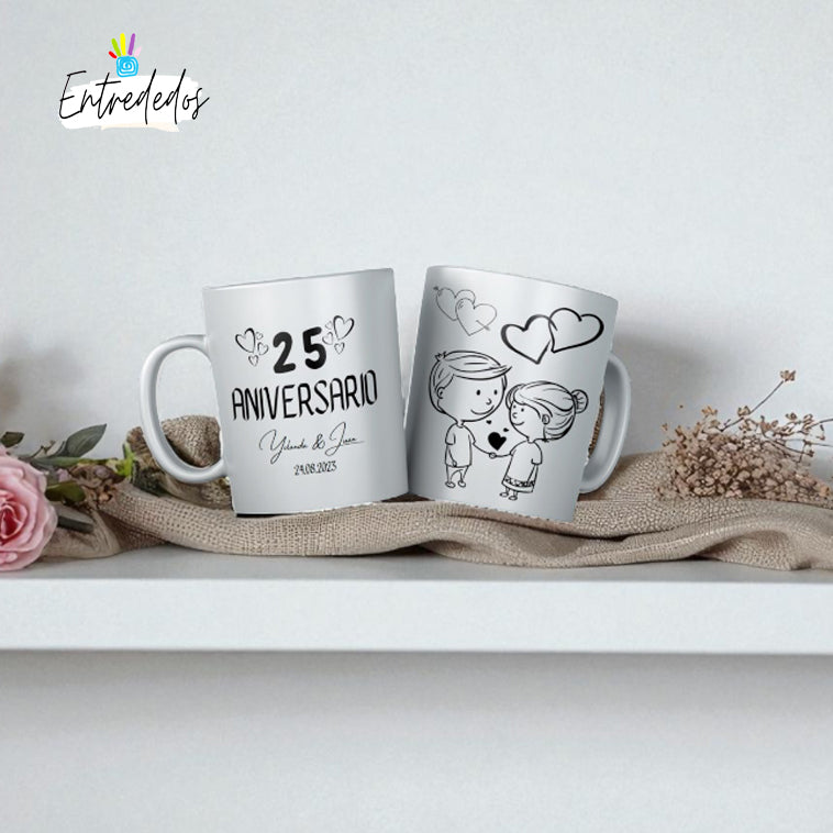 taza personalizada con nombre – regalo original Entrededos