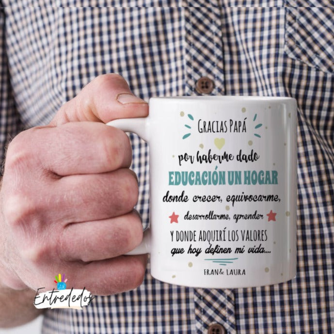 taza personalizada con nombre – regalo original Entrededos