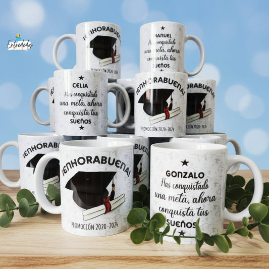 taza personalizada con nombre – regalo original Entrededos