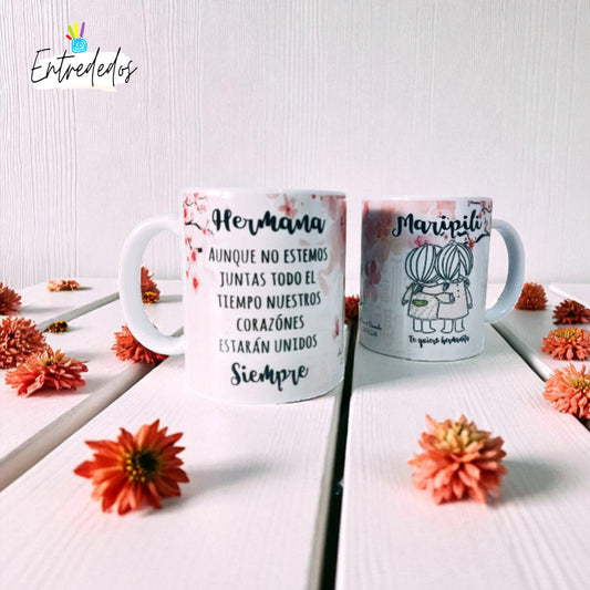 taza personalizada con nombre – regalo original Entrededos