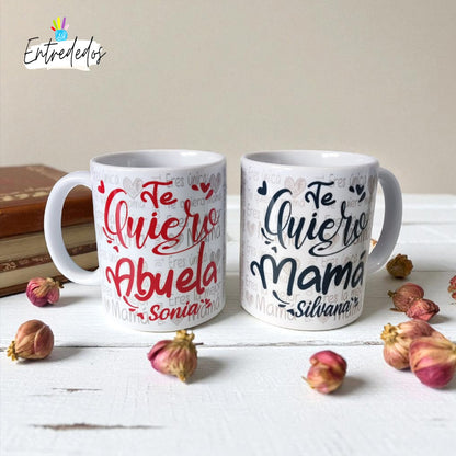 taza personalizada con nombre – regalo original Entrededos