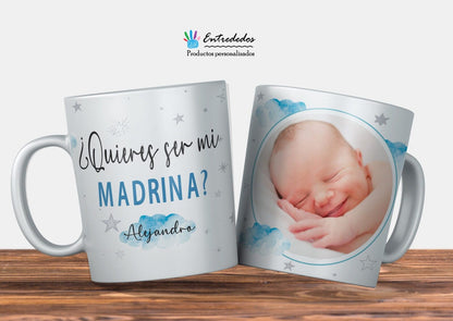 Taza personalizada: ¿Te gustaría ser mi padrino/madrina?