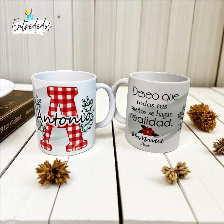taza personalizada con nombre – regalo original Entrededos
