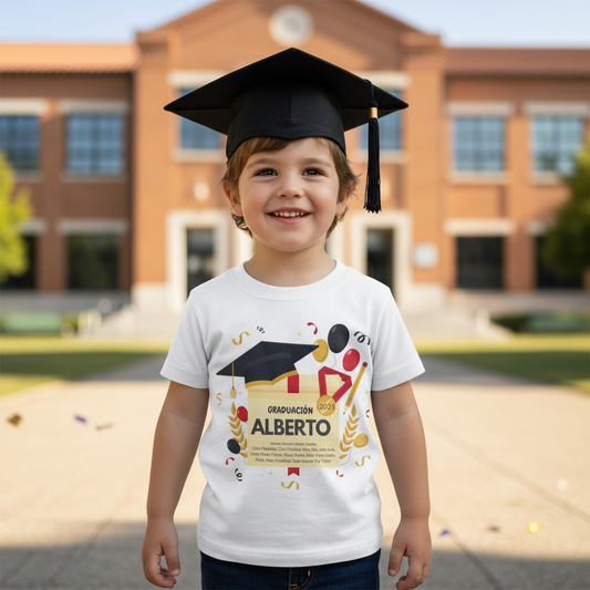 Camiseta RJ para graduación con impresión a 1 cara