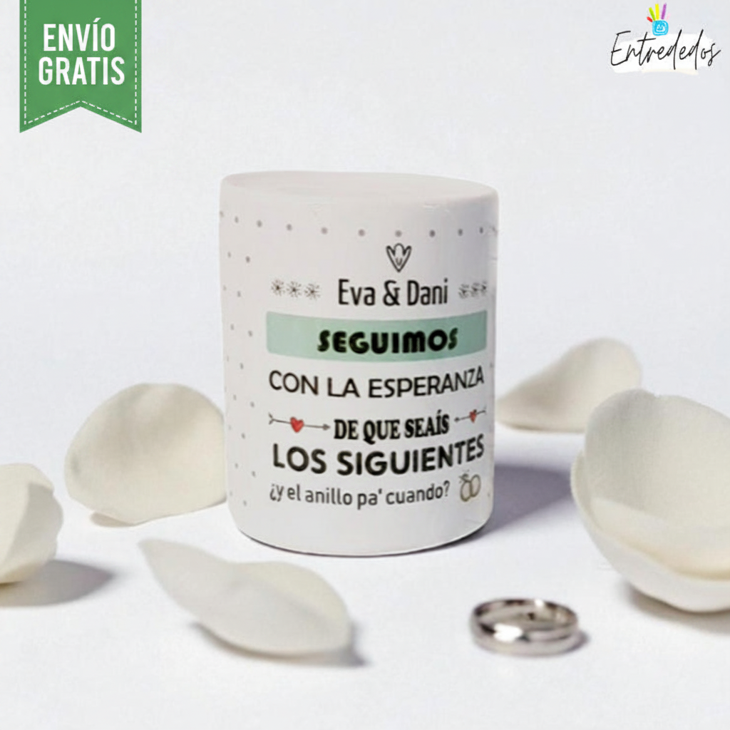 "seguimos con la esperanza": La hucha perfecta para futuros esposos