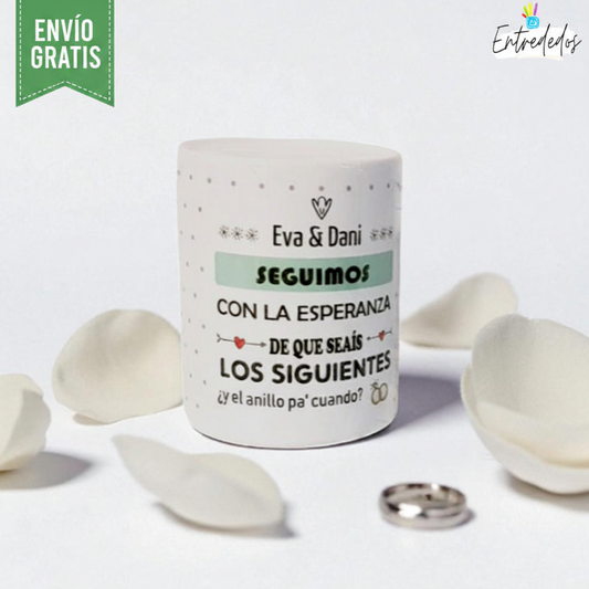 "seguimos con la esperanza": La hucha perfecta para futuros esposos