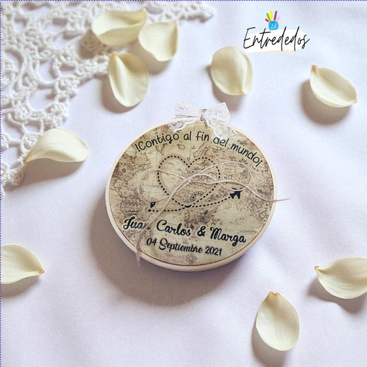 bastidor-alianzas-personalizado-viajero-vintage