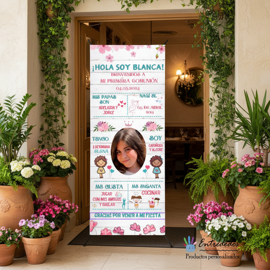 Banner Creativo para Eventos HISTORIA NIÑA