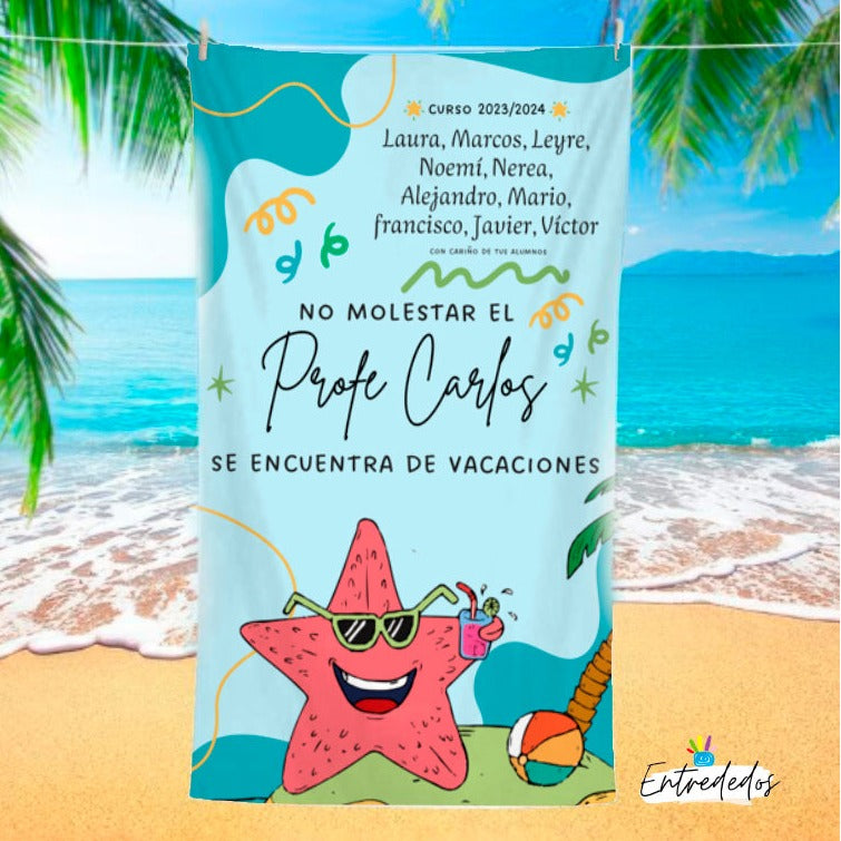 regalos personalizados – toalla personalizada con nombre Entrededos