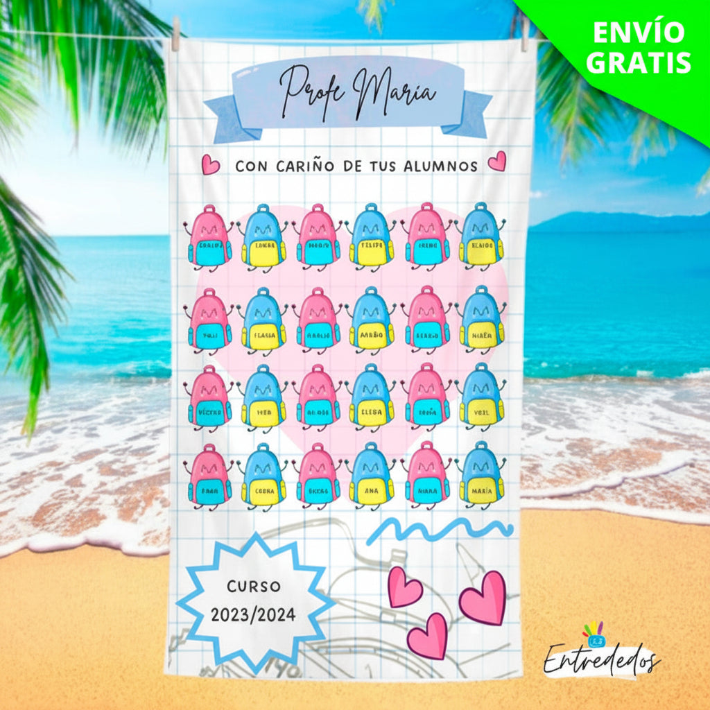 regalos personalizados – toalla personalizada con nombre Entrededos