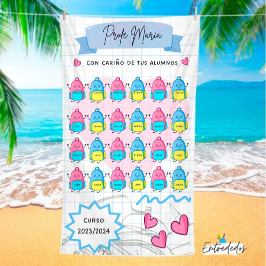 regalos personalizados – toalla personalizada con nombre Entrededos