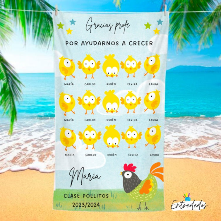 regalos personalizados – toalla personalizada con nombre Entrededos