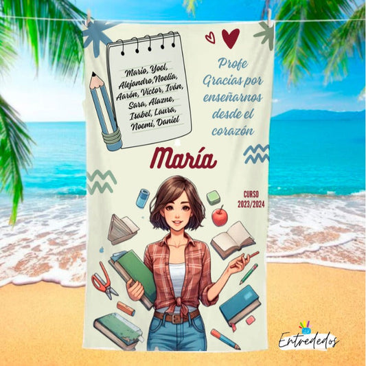 regalos personalizados – toalla personalizada con nombre Entrededos