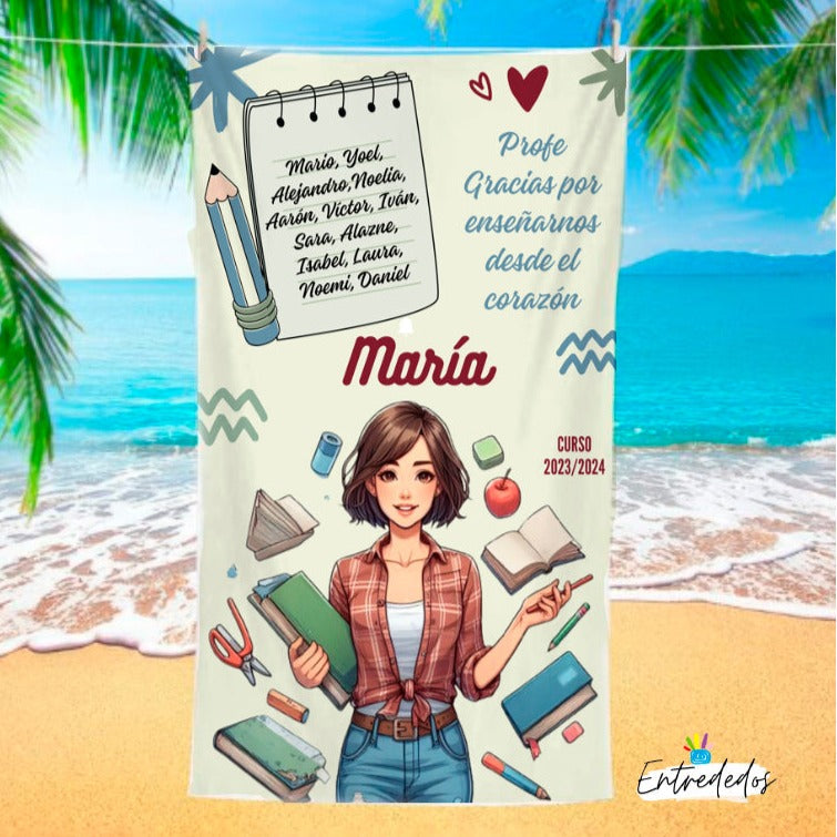 regalos personalizados – toalla personalizada con nombre Entrededos