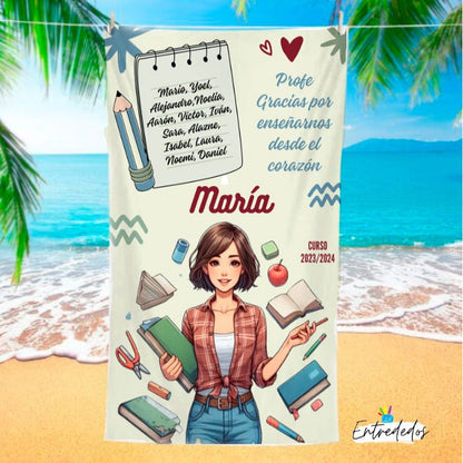 regalos personalizados – toalla personalizada con nombre Entrededos