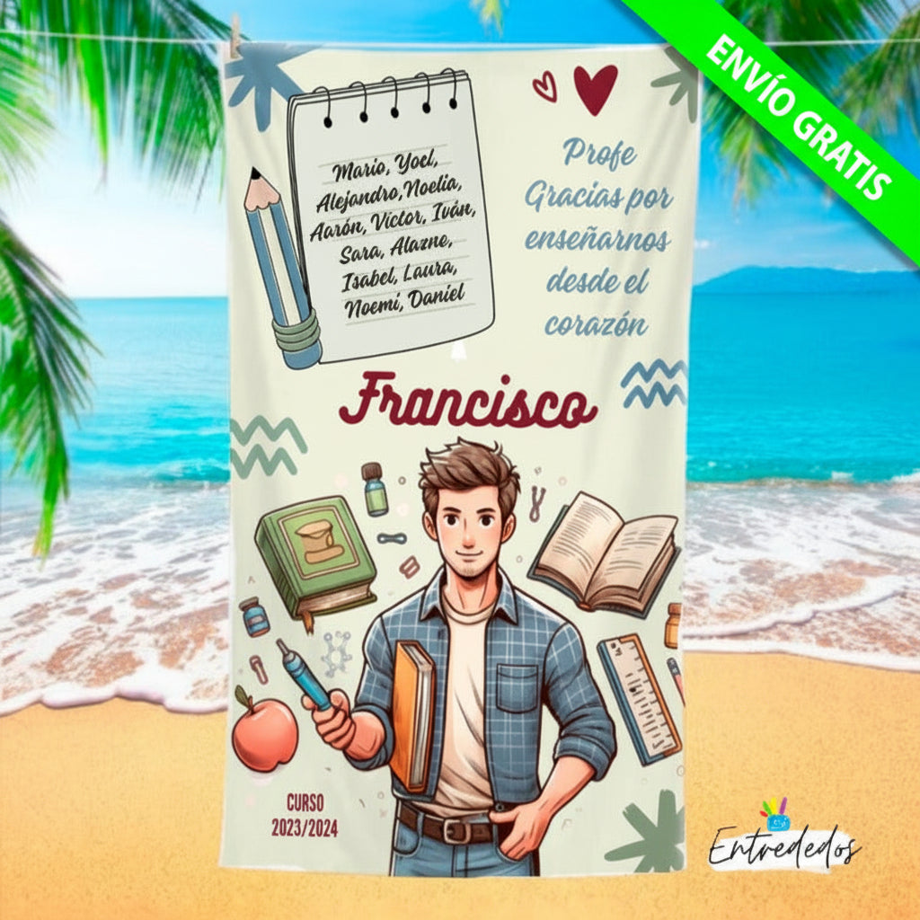 regalos personalizados – toalla personalizada con nombre Entrededos