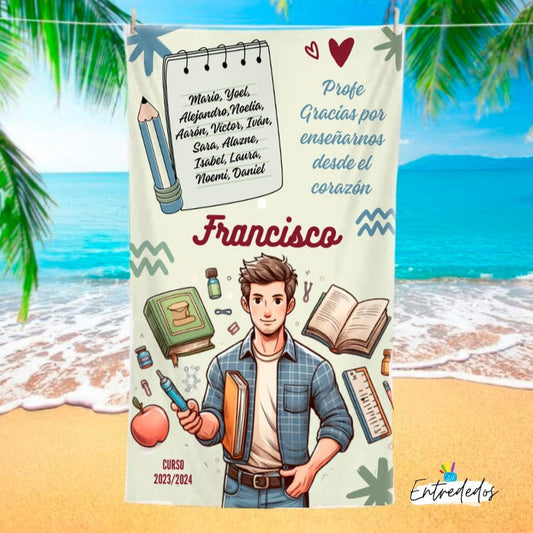 regalos personalizados – toalla personalizada con nombre Entrededos