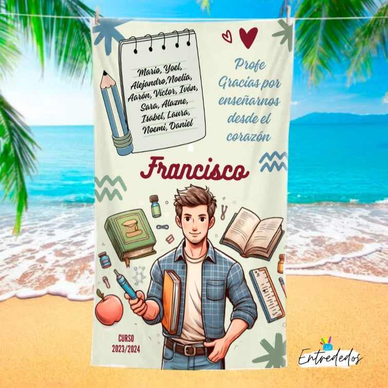 regalos personalizados – toalla personalizada con nombre Entrededos