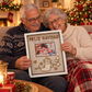 Recuerdos navideños: marco y lámina con foto familiar