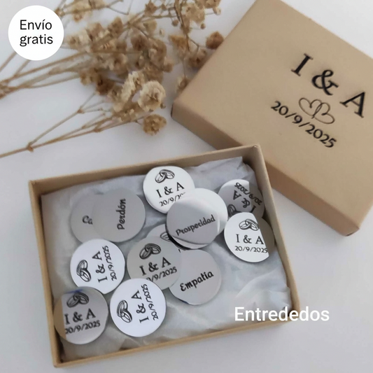 Arras personalizadas para boda de acero inoxidable