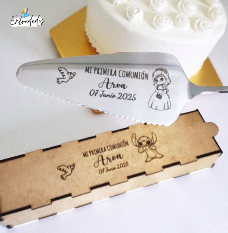 pala de tarta personalizada – regalo original Entrededos