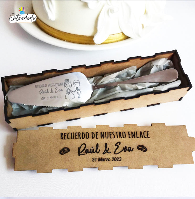 pala de tarta personalizada – regalo original Entrededos