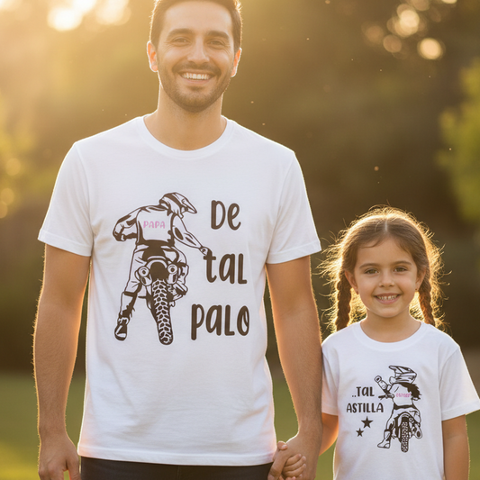 Camiseta Padre e Hijo Personalizada – Moto