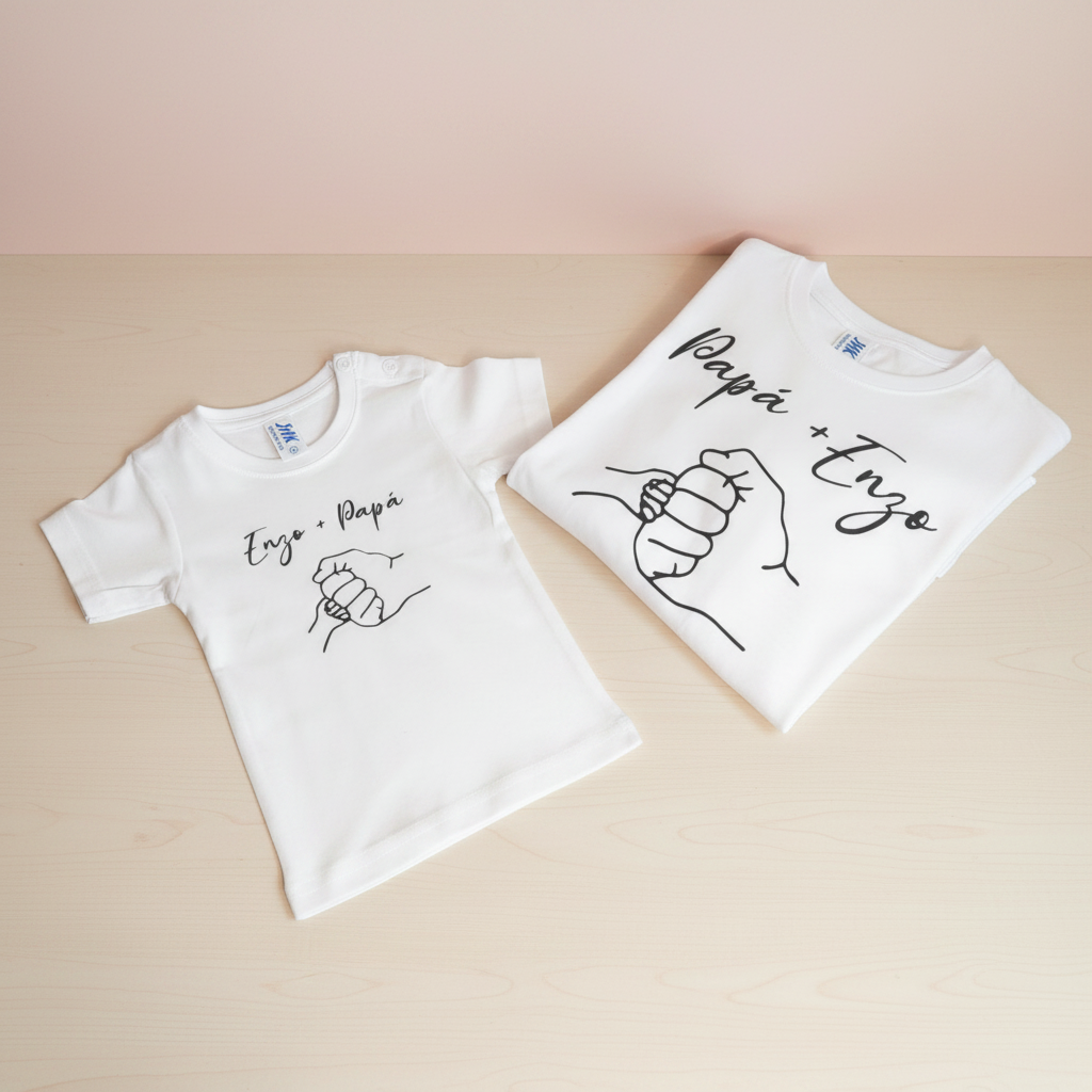 Camiseta Padre e Hijo Personalizada – Golpe de Puño