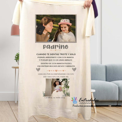 regalos personalizados – manta personalizada Entrededos