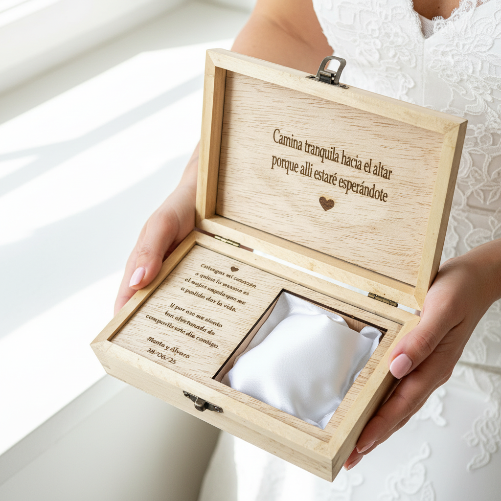 Caja de madera personalizada: el regalo perfecto para ella