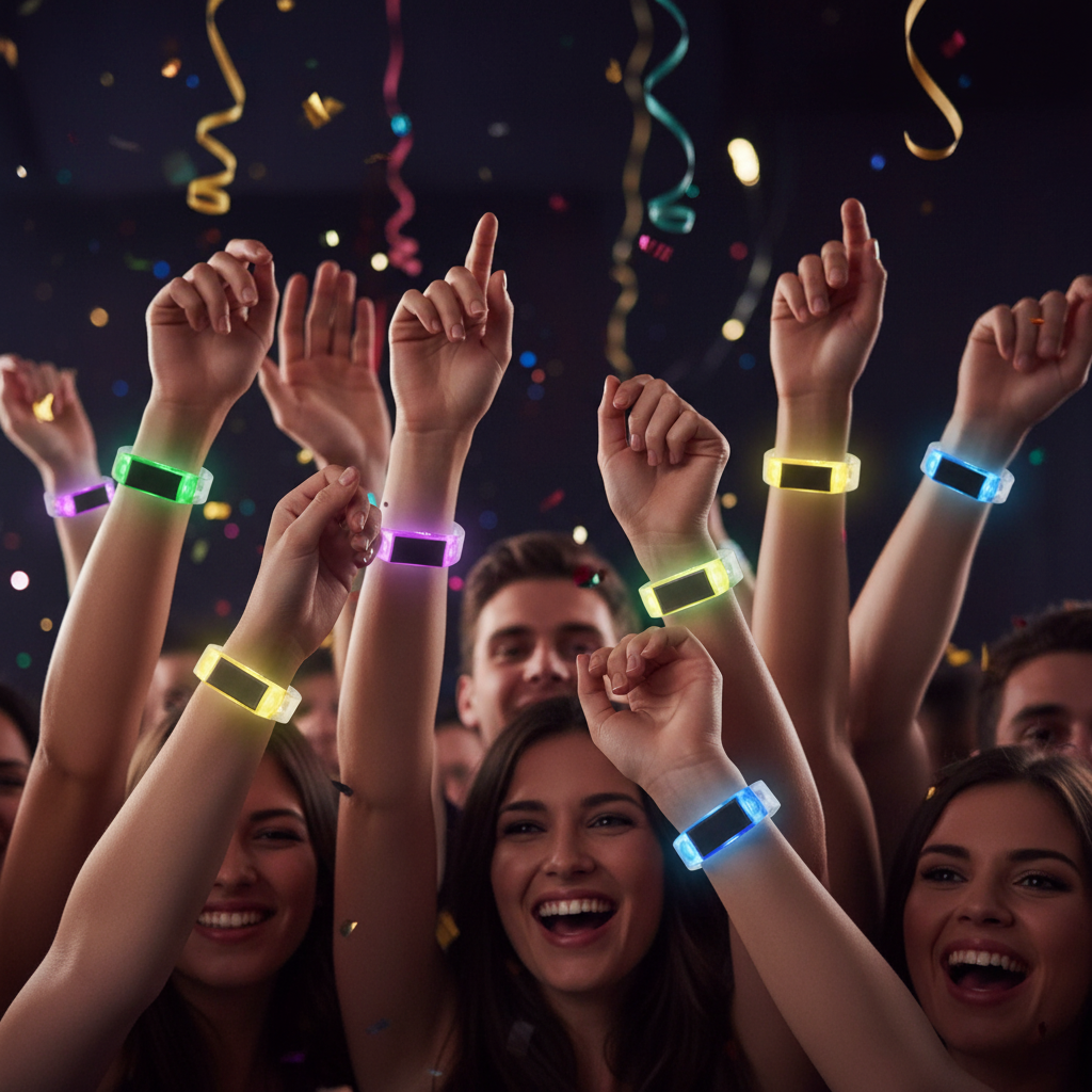 Pulsera con luces Leds ideal para fiestas
