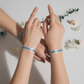 Pulseras de tela para despedidas de soltera personalizadas-Testigo
